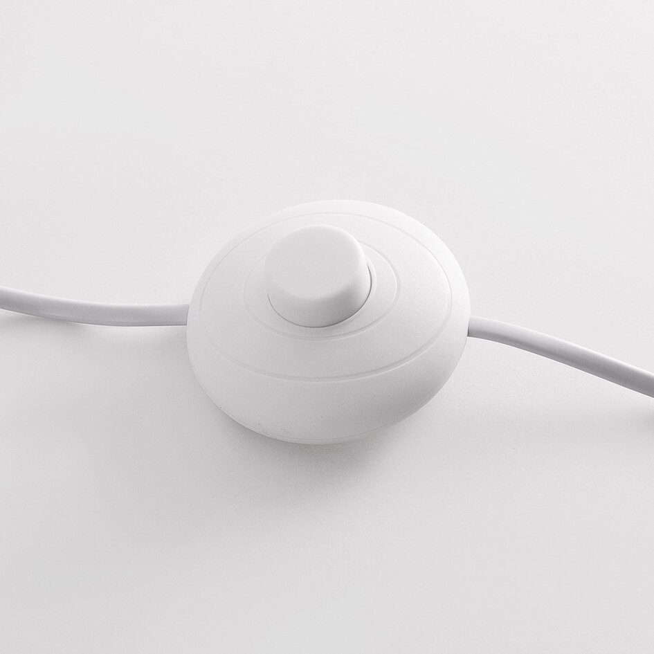 Moderne Stehleuchte Kodee in Beige mit milchweißem Glas