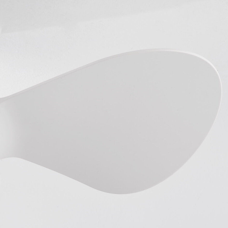 Kompakter Deckenventilator inkl. LED und Fernbedienung,  Weiß - Vejas