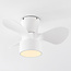 Kompakter Deckenventilator inkl. LED und Fernbedienung,  Weiß - Vejas
