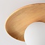 Deckenleuchte Ruvo aus hellem Holz und milchweißer Glaskugel