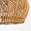 Hängelampe Suki aus handgeflochtenem Rattan mit Holzdetail Ø49 cm