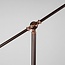 Stehlampe Tom mit schwenkbarem Arm - kaffeebraun