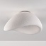 Wabi-Sabi-Deckenlampe Concrete Aura 60 x 47 cm mit Steineffekt - Weiß