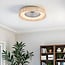 Deckenventilator Cakir mit LED - hellbrauner Bambusschirm
