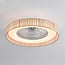 Deckenventilator Cakir mit LED - hellbrauner Bambusschirm