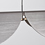 3-stufig dimmbare Design-Pendelleuchte Mirai - gebürstetes Grau mit integrierter LED