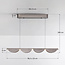 3-stufig dimmbare Design-Pendelleuchte Mirai - gebürstetes Grau mit integrierter LED