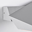 Drehbare Außenwandleuchte Argento - Silber mit integrierter LED