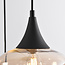 Moderne Pendelleuchte mit amber Glas, 3-flammig - Loua