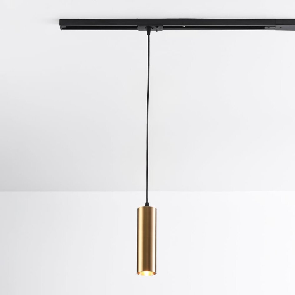 1-Phasen-Schienen-Pendelleuchte Simon - gold