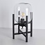 Tischlampe Duuk mit transparentem Glas