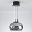 Hängelampe Mette - Schwarz mit Rauchglas und 3-stufig dimmbarer LED
