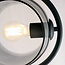 Stehlampe Curvatura mit Rauchglas - Schwarz