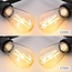 Illu-Lichterketten-Set mit 2,5W Filament-Lampen Ø60 mm, dimmbar