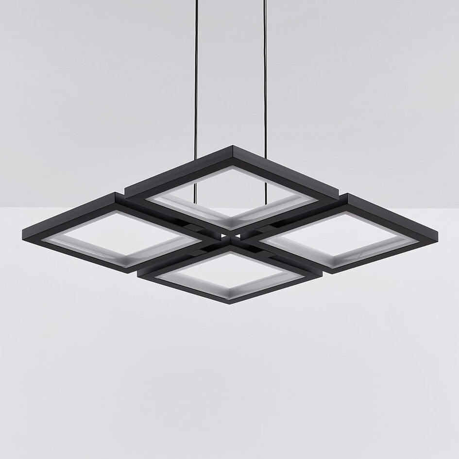 Moderne Pendelleuchte Carre mit 3-stufig dimmbaren LEDs