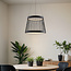 Hängelampe Kae inkl. integrierter 3-stufig dimmbarer LED - schwarze dekorative Kordel