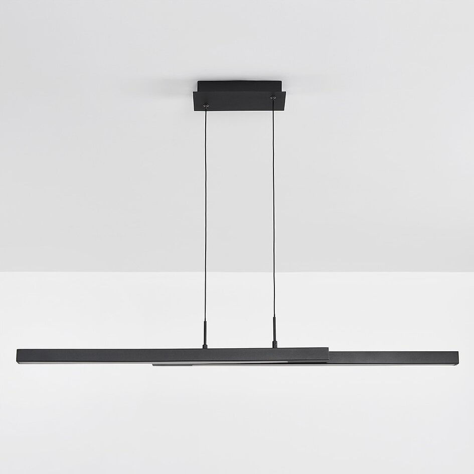 Design-Pendelleuchte Leia schwarz mit 3-stufiger Dimmung