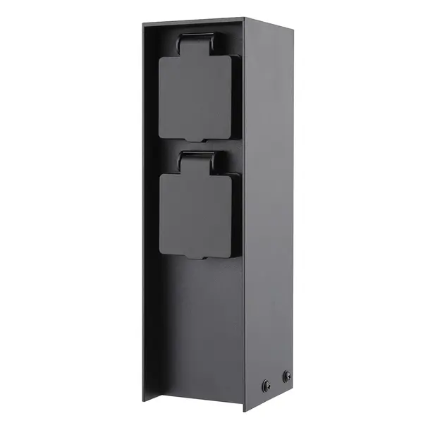 Steckdosensäule für Außen - IP44, 2 Steckdosen