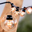 Lichterkette für außen mit warmweißen LED-Lampen 0,7 Watt