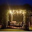 Lichterkette für außen mit warmweißen LED-Lampen 0,7 Watt