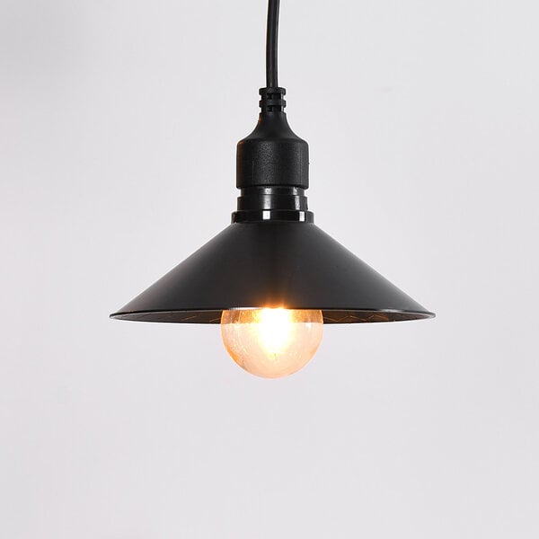 Schirm für Illu-Lichterketten-Lampen in Schwarz
