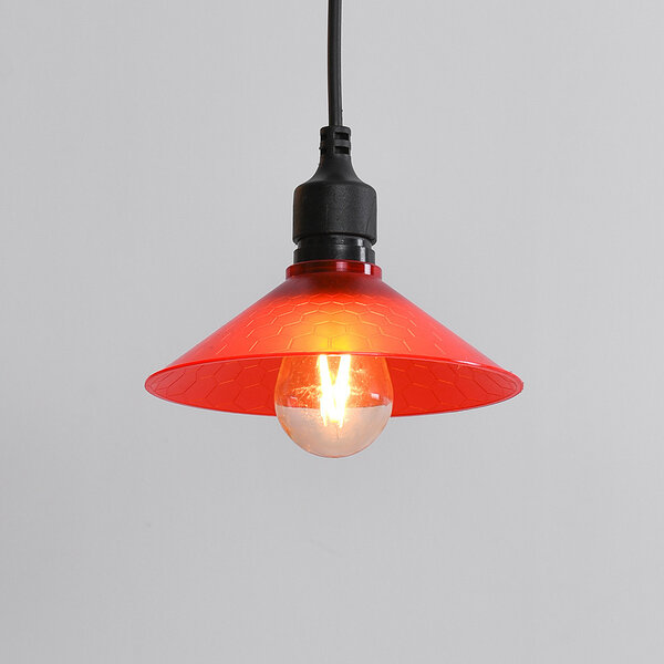 Schirm für Illu-Lichterketten-Lampen - rot