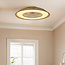 Deckenventilator Cakir mit Sterneffekt und einstellbarer Farbtemperatur - Schirm aus Bambus