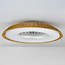 Deckenventilator Cakir mit Sterneffekt und einstellbarer Farbtemperatur - Schirm aus Rattan