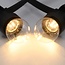 Warmweiße Lampen, LEDs im Sockel, dimmbar, Ø45 mm - 2 Watt