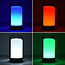 Weiße aufladbare Tischlampe Sal dimmbar - RGB