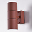 Wandlampe Giorgia 2-flammig in Rostbraun, IP44