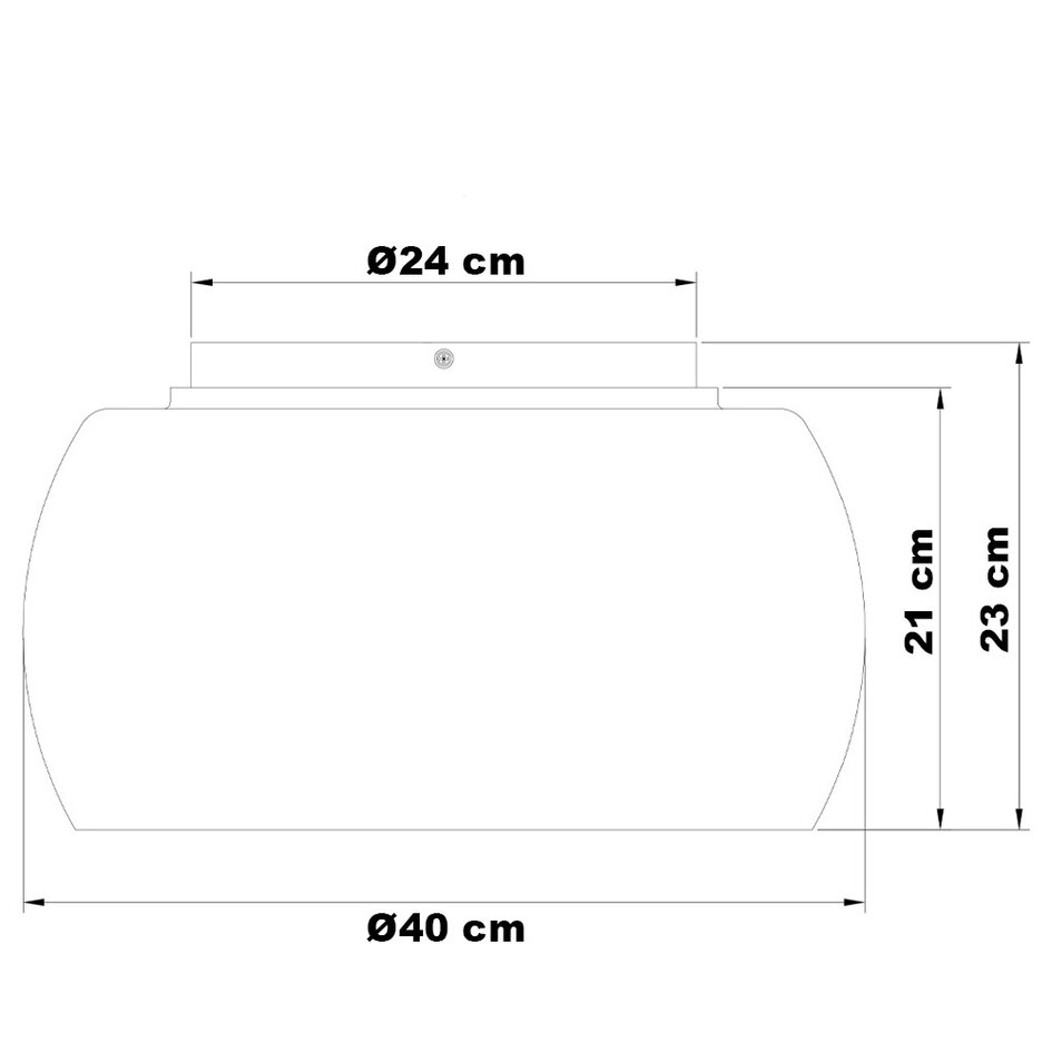 Deckenleuchte mit Rauchglas, 3-flammig - Selin