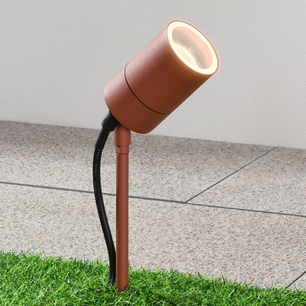 Moderner Gartenstrahler Clark - rostbraun