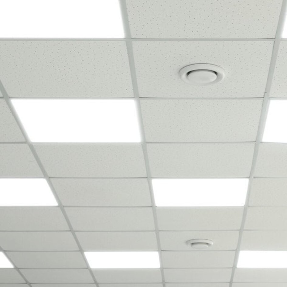 Set mit 4 LED-Panels 60x60 cm, 24 Watt, 6500K