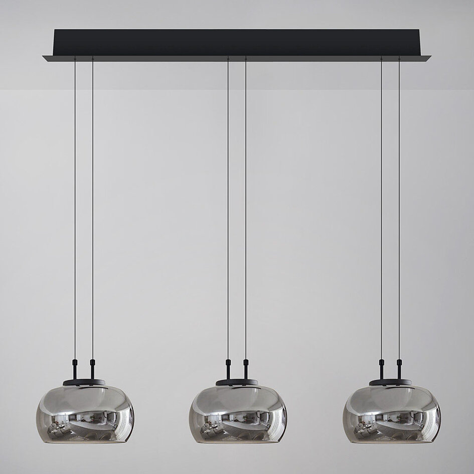 Pendelleuchte mit Rauchglas, 3-stufig dimmbar - Gujo