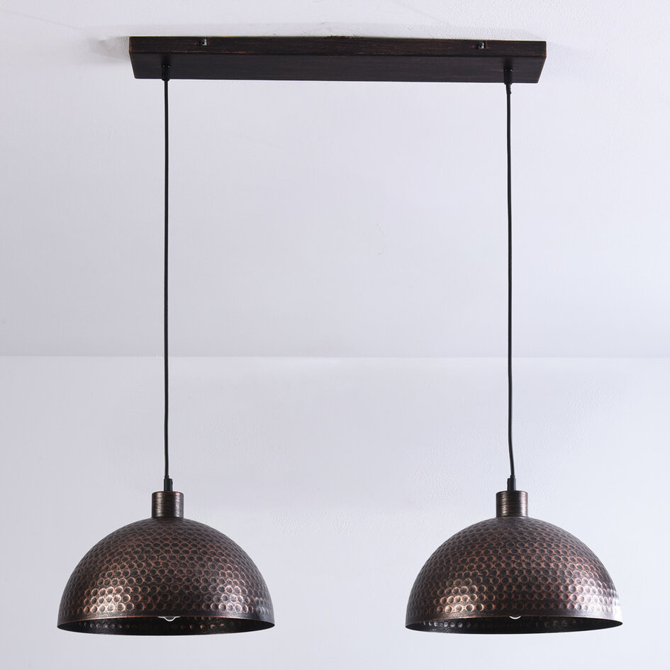 Industrielle Pendelleuchte, 2-flammig - Toshi