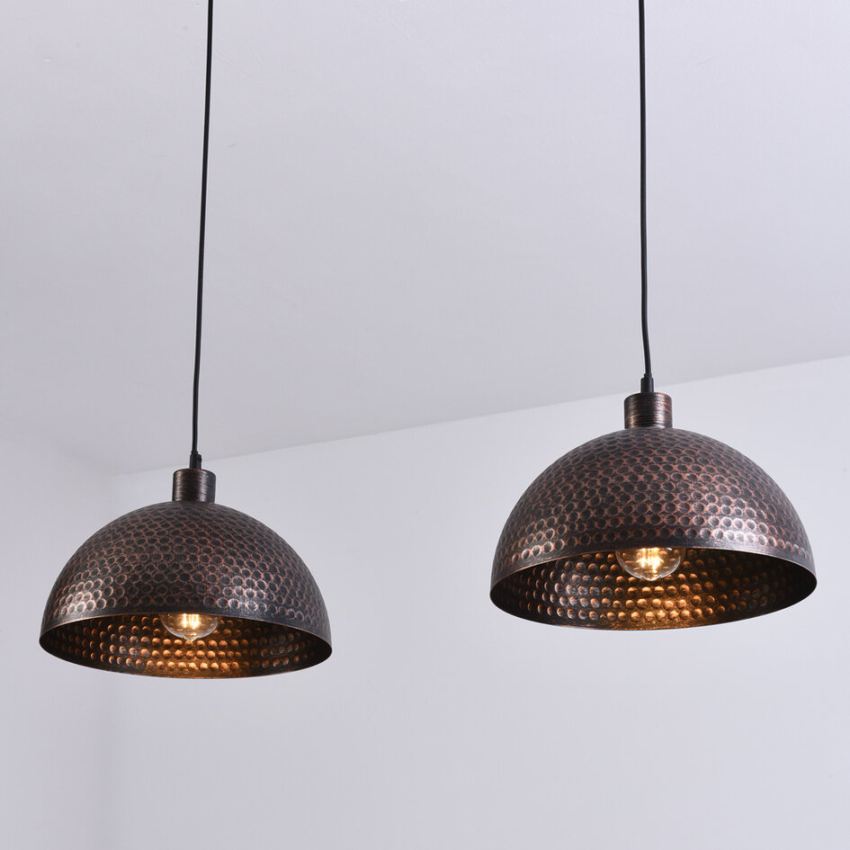 Industrielle Pendelleuchte, 2-flammig - Toshi