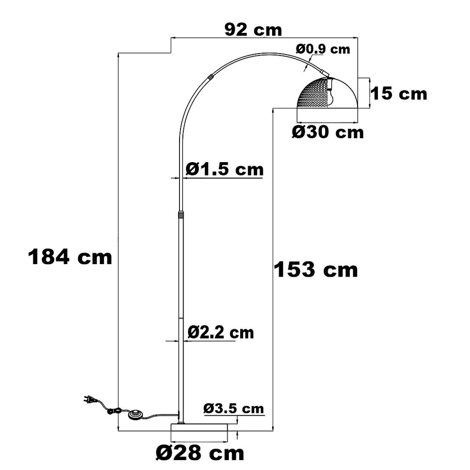 Bogenstehlampe - Taree