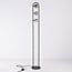 Stehlampe Terzo mit 3 schwenkbaren Spots in Schwarz und Gold