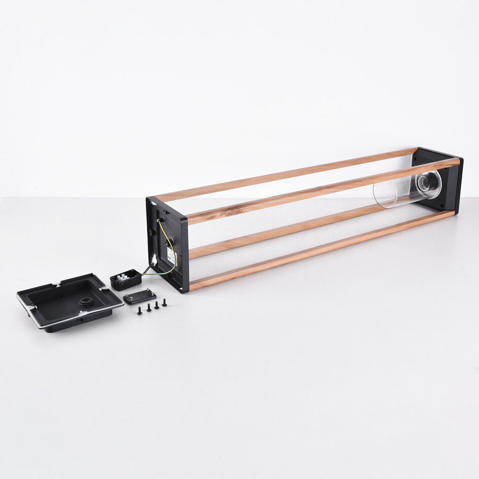 Sockelleuchte Paca 50 cm - Holzoptik