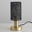 Design-Tischlampe Mreza mit schwarzem Schirm mit Perforationen