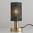 Design-Tischlampe Mreza mit schwarzem Schirm mit Perforationen
