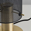 Design-Tischlampe Mreza mit schwarzem Schirm mit Perforationen