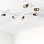 1-Phasen-Schienensystem Set 1,5 Meter mit Loek Strahlern und Nussbaum-Holzoptik
