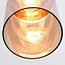 Hängelampe Laure - Amberglas, Art déco, längliche Kugel