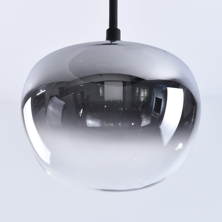 3-stufig dimmbare Pendelleuchte Amina - Rauchglas mit Farbverlauf
