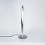Gedrehte Design-Tischlampe Rizar in satiniertem Nickel