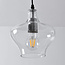1-flammige Pendelleuchte Trinidad - transparentes Glas