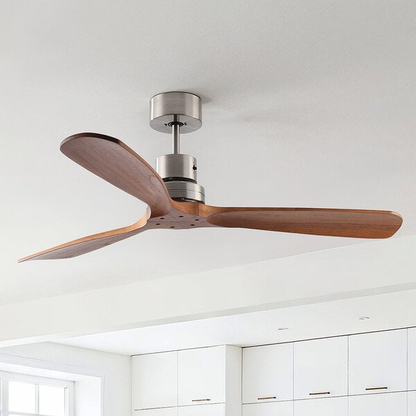 Deckenventilator Pajaro mit massivem Ahornholz und Fernbedienung