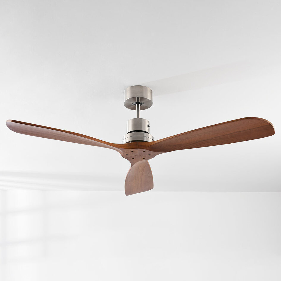 Deckenventilator Pajaro mit massivem Ahornholz und Fernbedienung